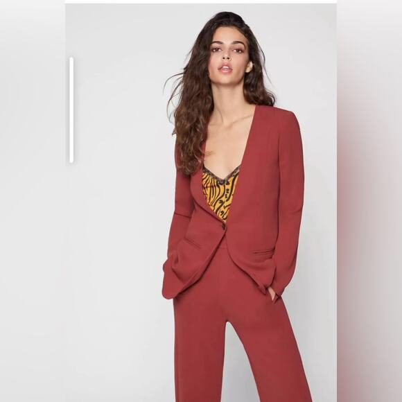 NWT BCBGENERATION SMALL $128 Russet Brown Blazer Reg - Picture 1 of 9